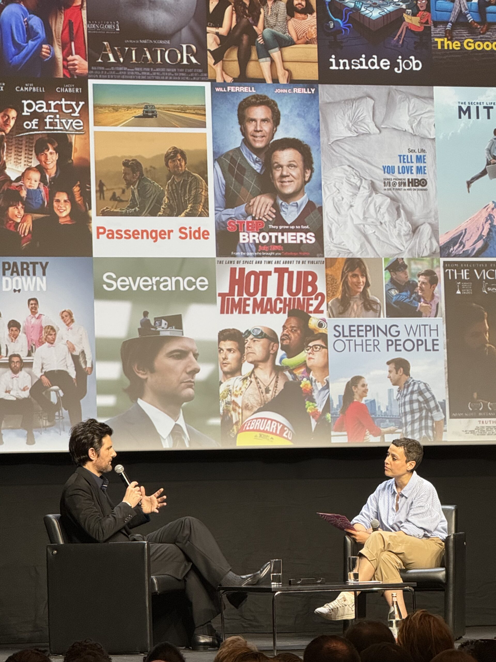 Adam Scott receiving the CANAL+ Icon Award at CANNESERIES Season 9