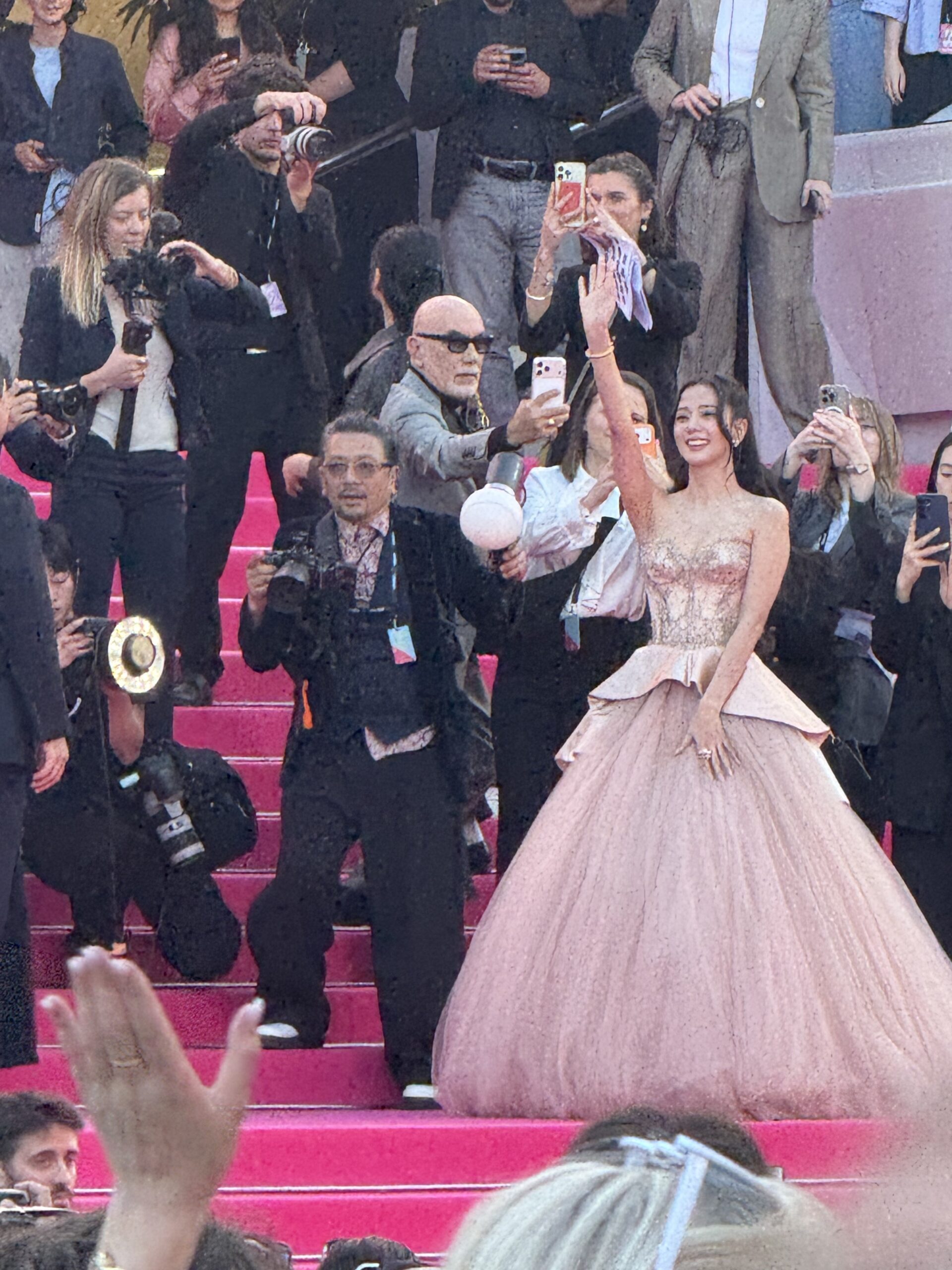 Jisoo on the pink carpet at CANNESERIES Season 9